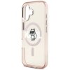 Etui Karl Lagerfeld IML Choupette Sketch Logo MagSafe do iPhone 17 różowy